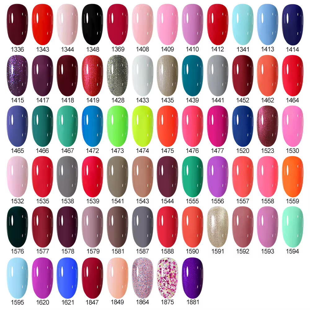NAILCO 15ml Vernis Gel HEMA TPO FREE Violet Rouge Semi-Permanent Soak Off UV LED pour Manucure et Nail Art