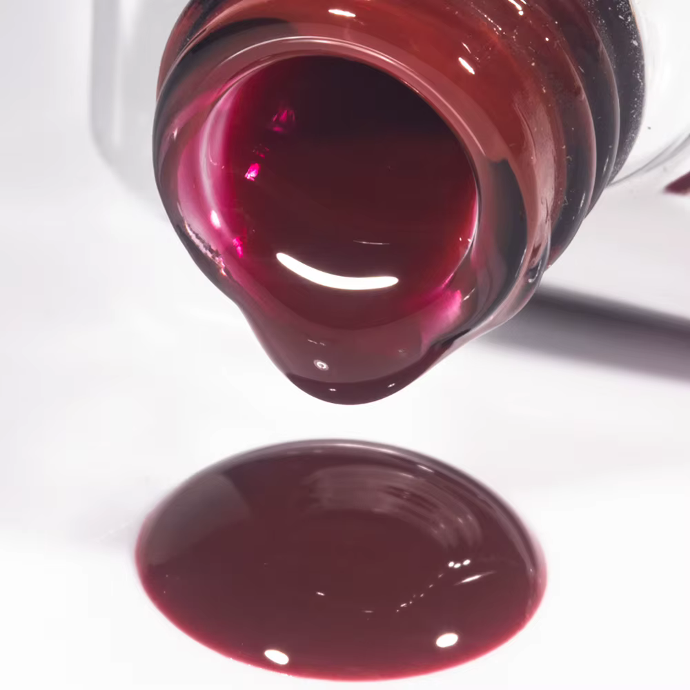 KODIES GEL vernis à ongles Gel à Base de caoutchouc rouge bordeaux 15ML Structure UV/LED vin d'hiver couleur