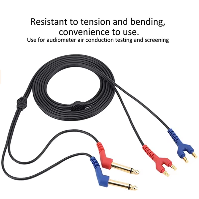 Câble audiomètre pour casque d'écoute, transducteur à Conduction d'air