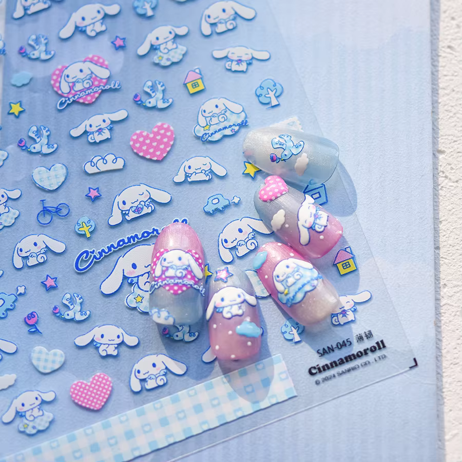 Autocollant pour ongles Cinnamoroll 5D