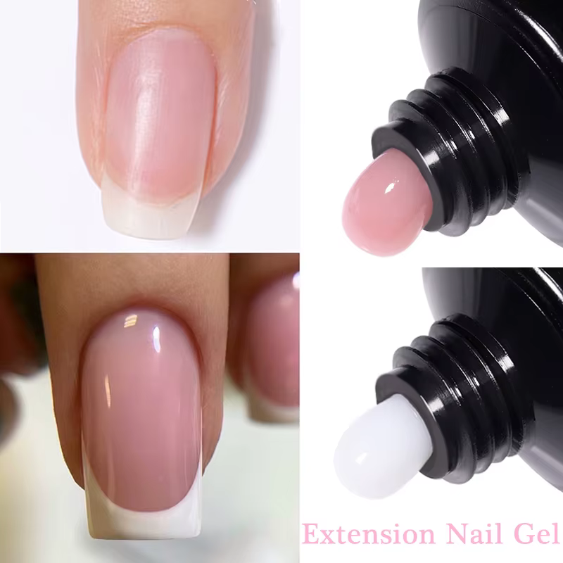 UR SUGAR 1/2 pièces 15ml Gel d'extension d'ongle tremper UV LED acrylique cristal blanc clair Gel nu vernis à ongles Gel de Construction UV