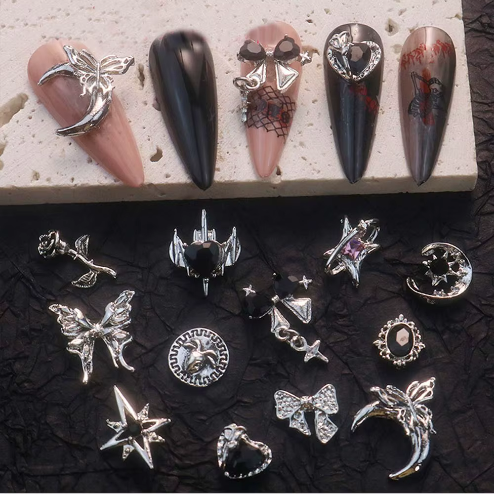 Breloque gothique Style Punk pour Nail Art