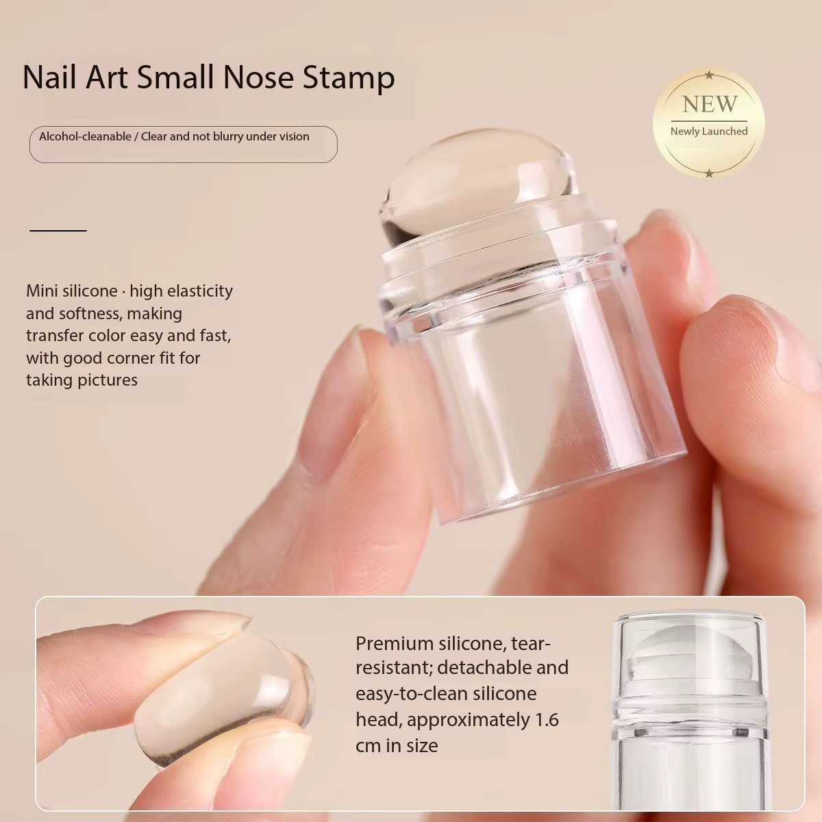 Kit d'outils de transfert imprimé effaçable en silicone Ga pour salon de manucure