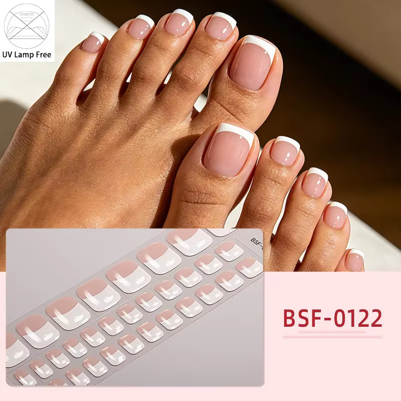 34tips Autocollants pour ongles de pieds en gel