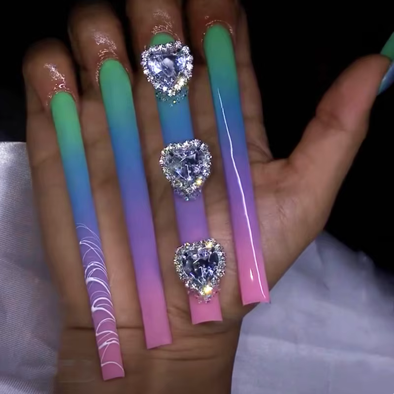Faux ongles de luxe en acrylique