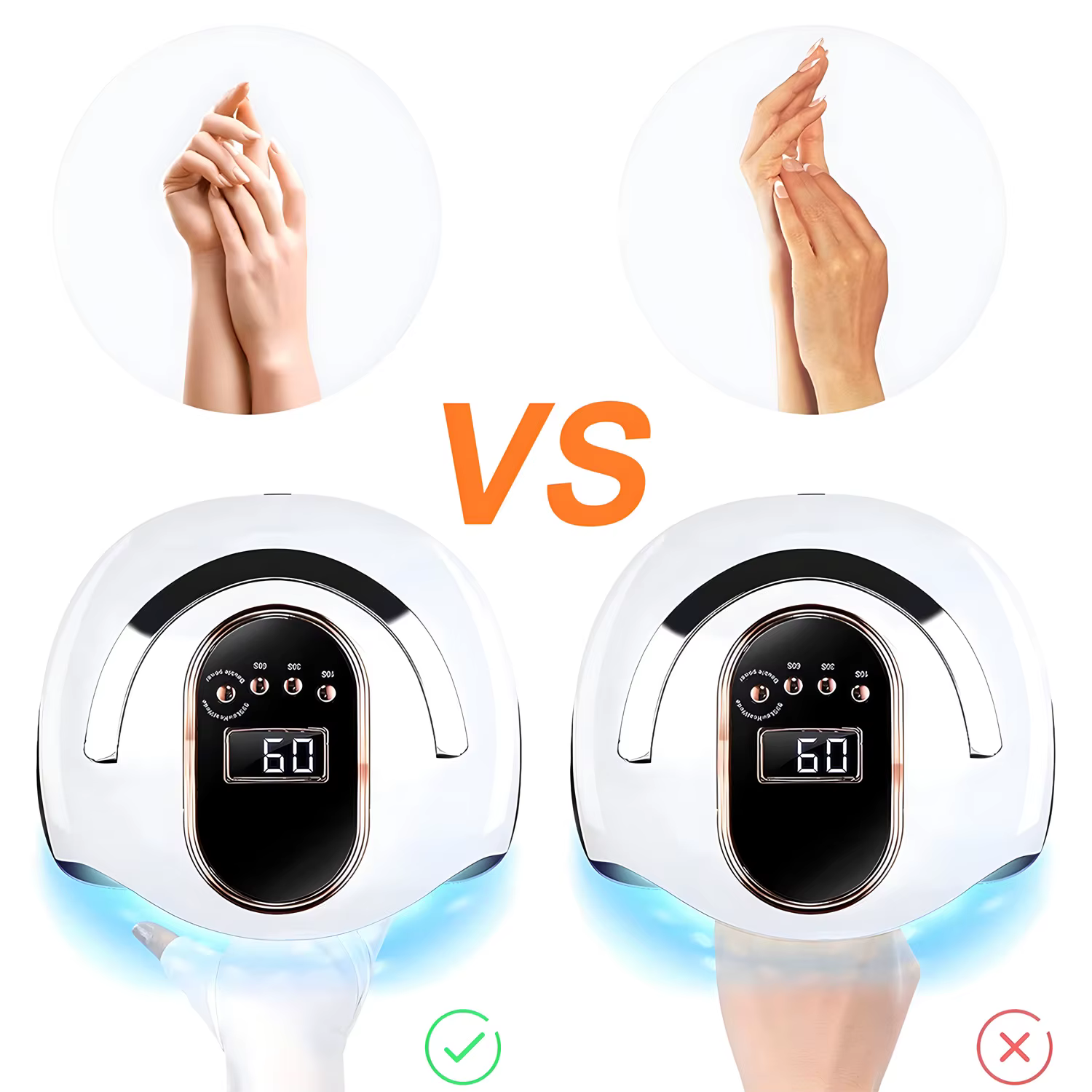 Gants anti-UV pour nail art