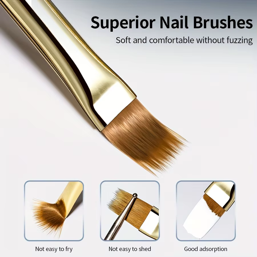 Brosse à ongles à poils larges et souples