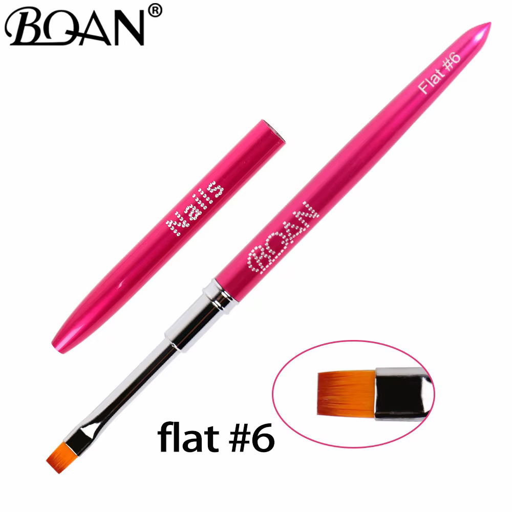 Pinceau à ongles BQAN Rose Rouge pour Nail Art