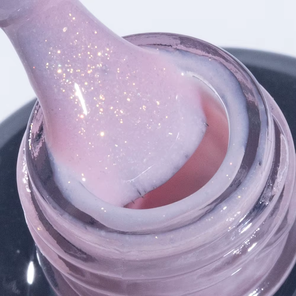 ELL LOUREL Base en caoutchouc Gel vernis à ongles brillant couleur rose