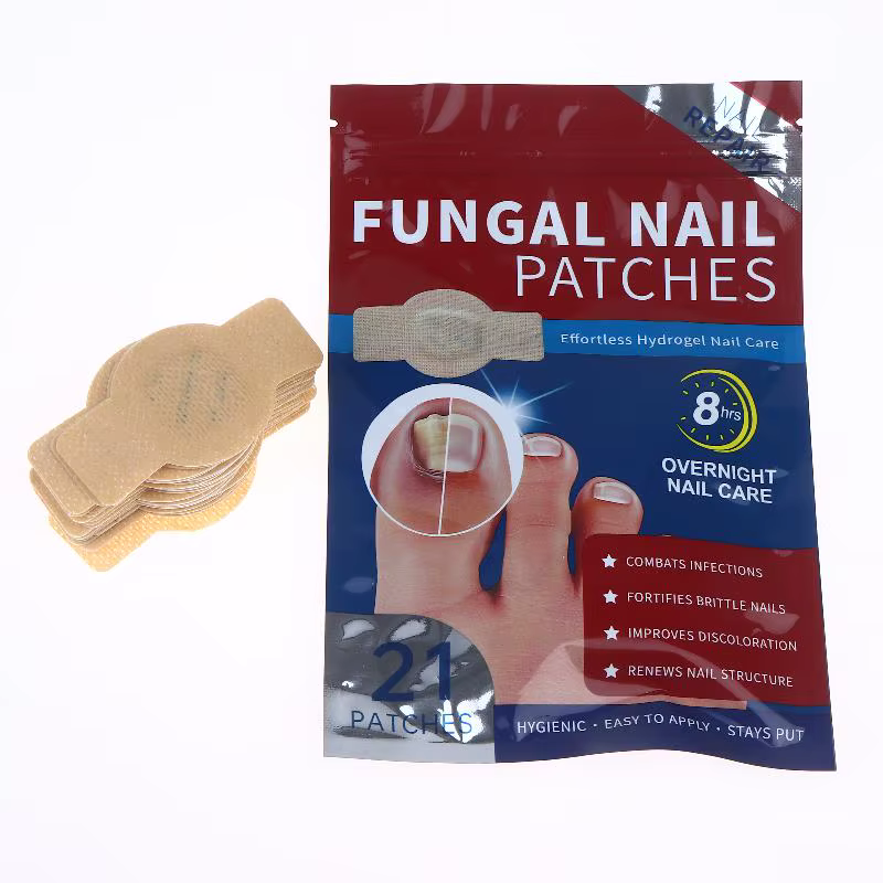 2 sachets de patchs gris pour la réparation des ongles