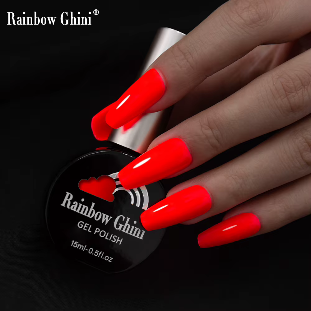 2023 vernis semi permanent uv Rainbow Ghini