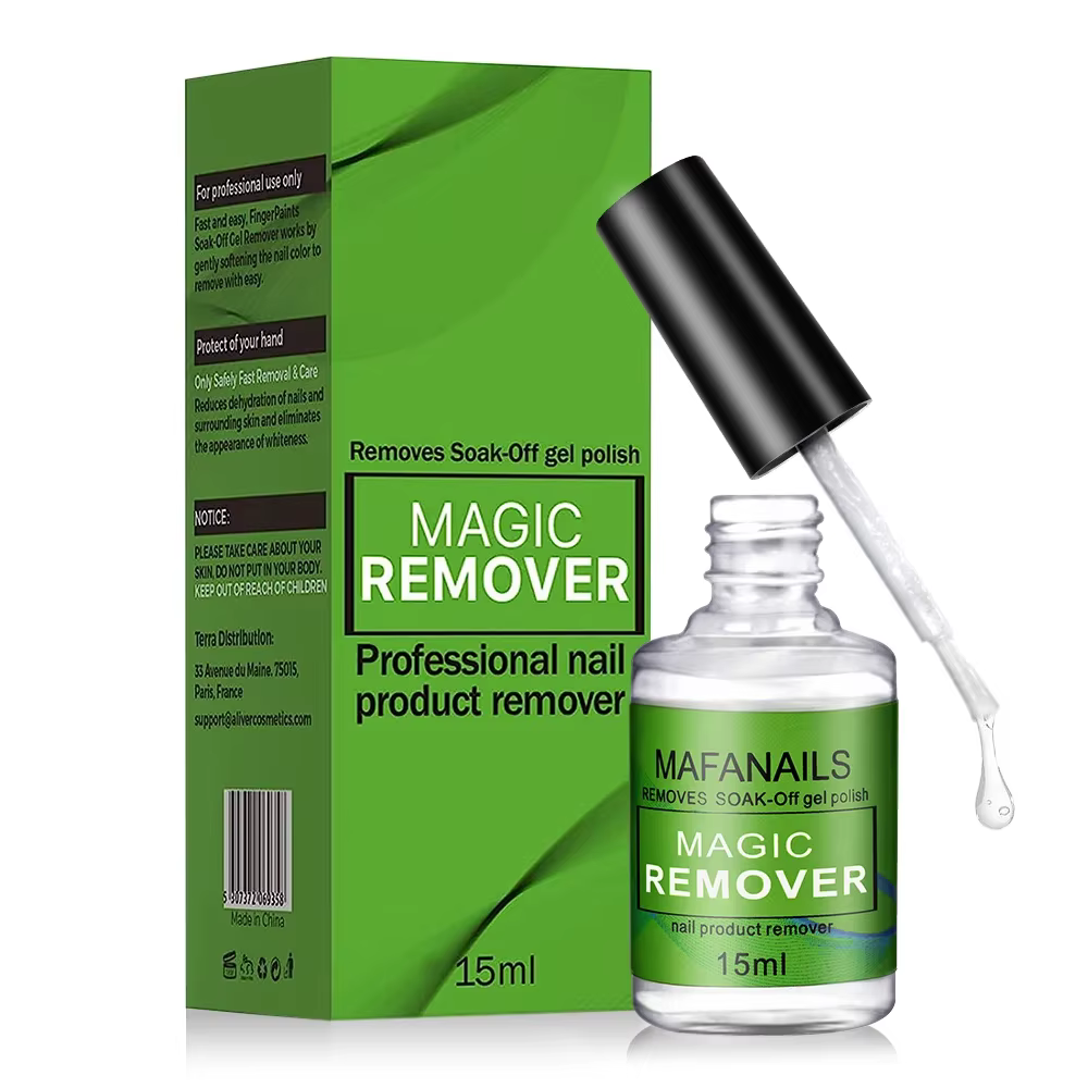 MAFANAILS-Dissolvant Magique pour Verhéritage à Ongles, Gel UV, Dissolvant Rapide, Semi Continu, Verhéritage à Ongles, Colle Annulée, 15ml, 15ml