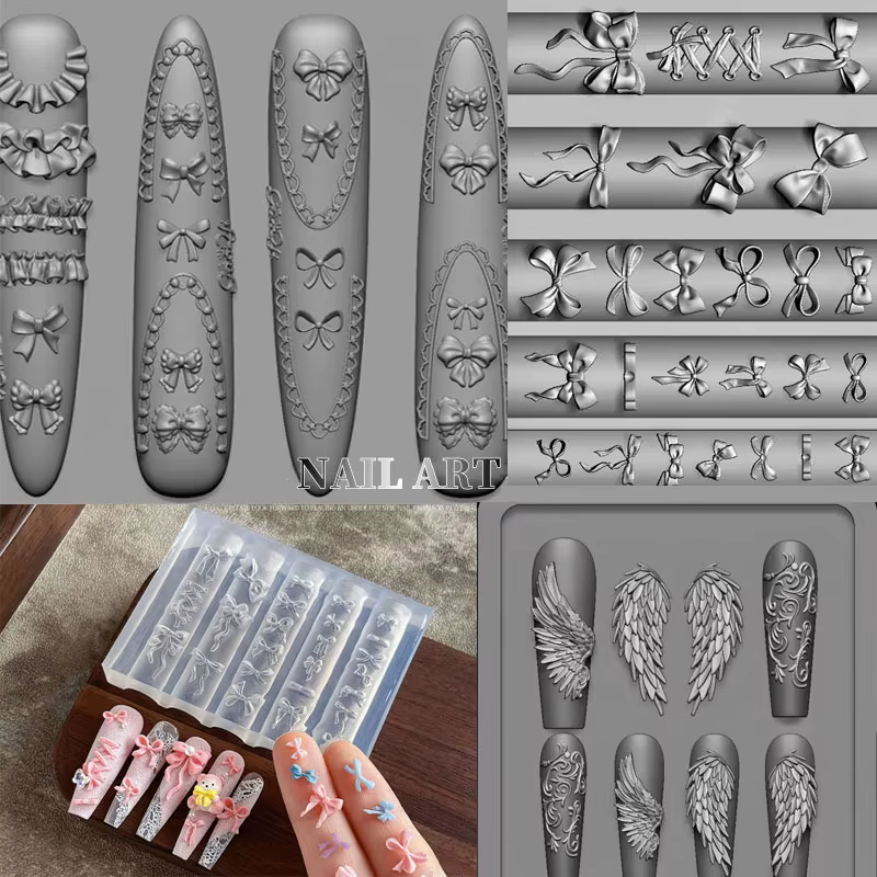Pochoirs de modèle d'art d'ongle