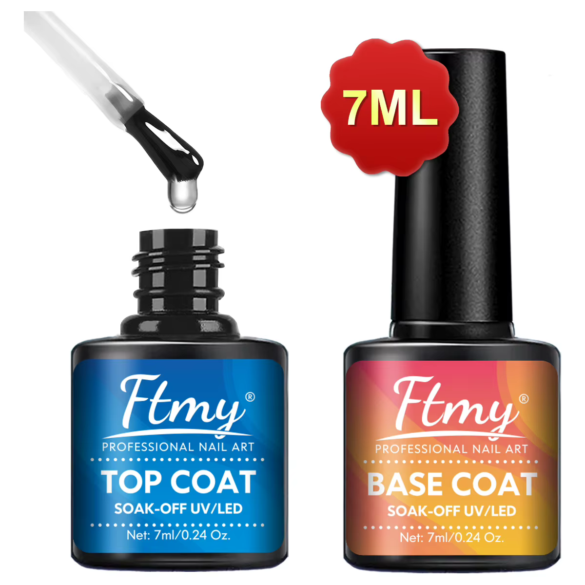 Ensemble de vernis à ongles Gel 2 pièces-manteau de Base de 0.24oz