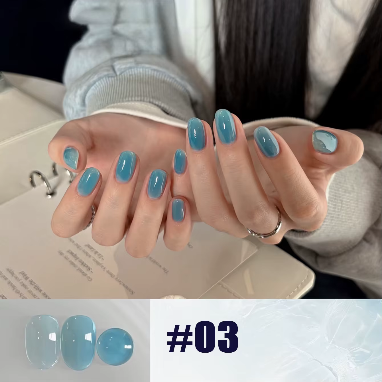 MIANEL 10ML 2026 Nouvelle Série Populaire de Gels à Ongles Aquamarine – Vernis Gel Bleu Glacé Transparent Doux Effet