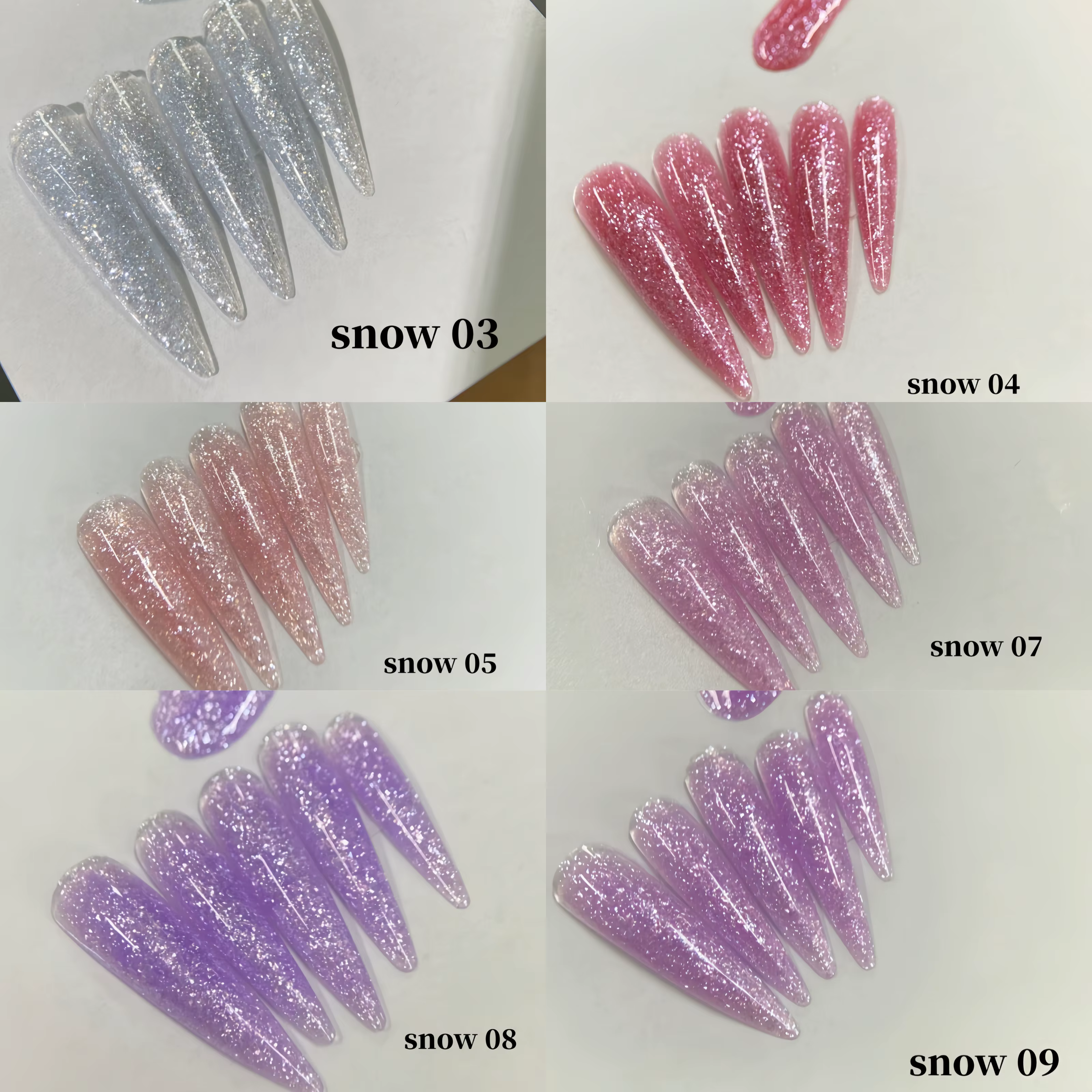 MSHARE Gel de construction à paillettes 50ml sans TPO