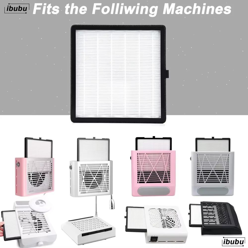 Filtre pour collecteur de poussière d'ongles, accessoires pour machine à ongles, aspirateur à ongles, collecteur de poussière détachable 858-13