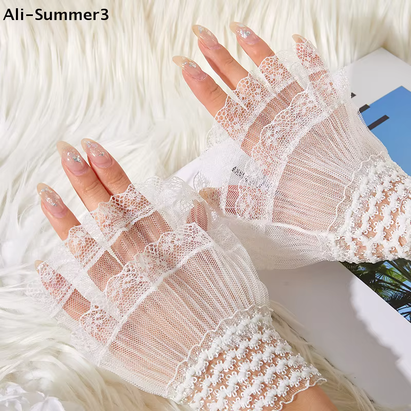 【Ua】 1 Paire de Gants pour Photos de Manucure
