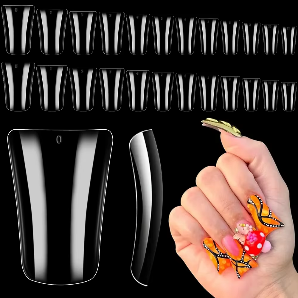 120 pièces 12 tailles pieds de canard Style faux ongles pointes d'ongles
