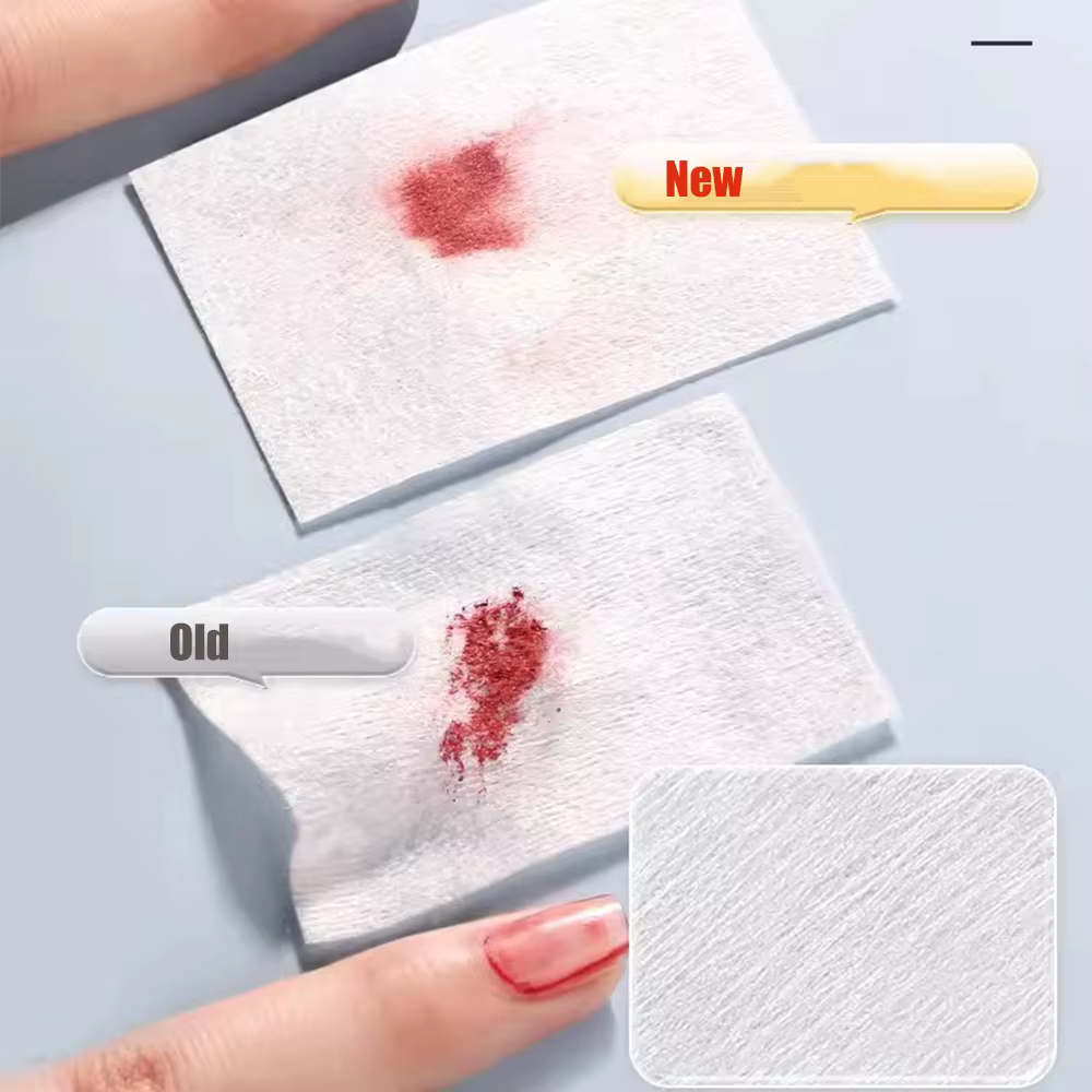 1000/500/100 pièces lingettes à ongles 100% tampons de coton non pelucheux dissolvant de vernis