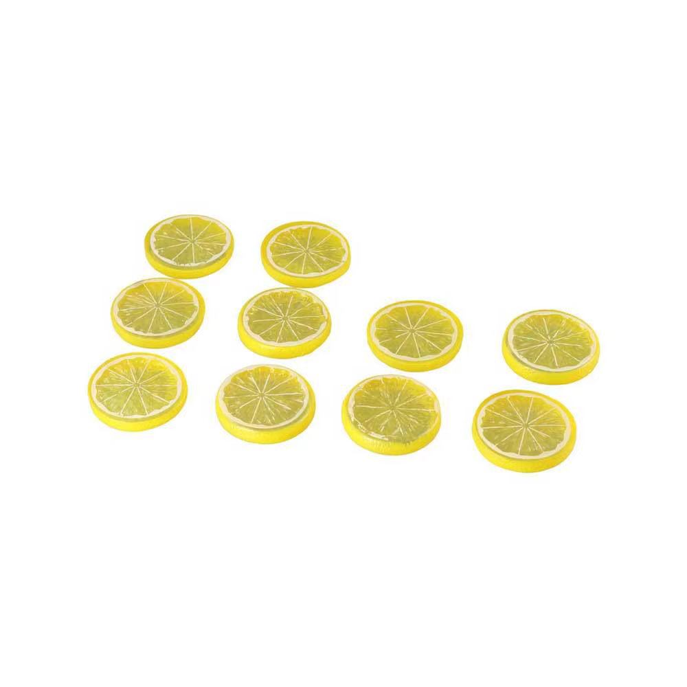 Accessoires de simulation : Blocs de citron artificiels, Tranches de citron artificielles, Décoration de cuisine, Fruits de simulation, Tranches de citron vert artificielles