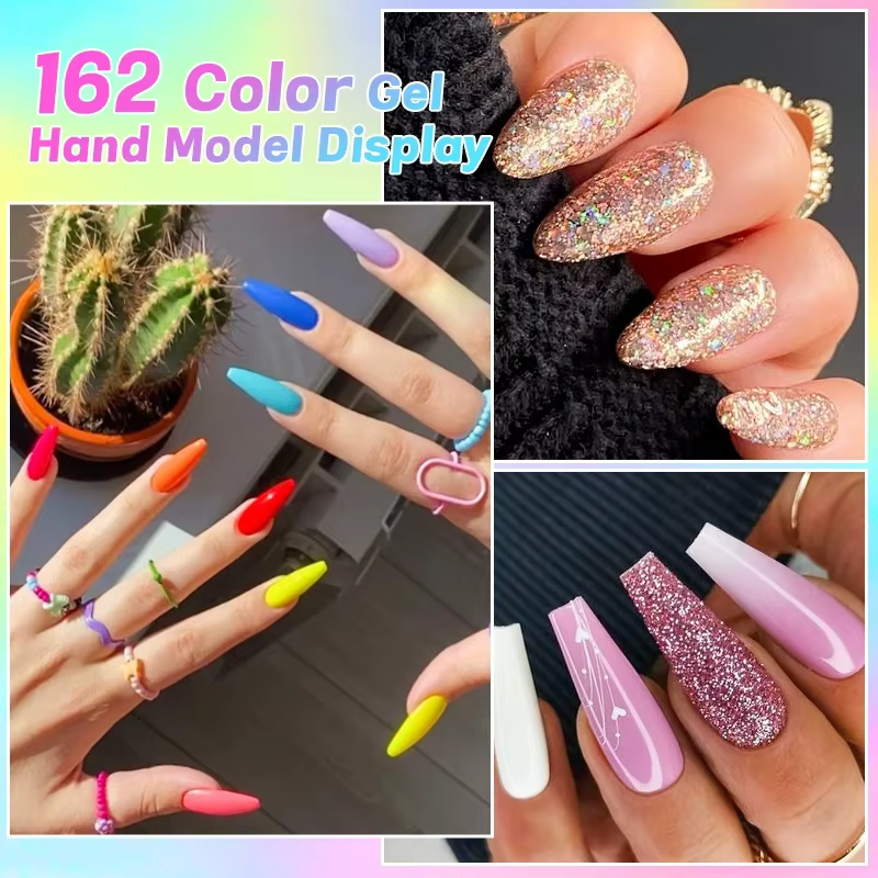 10ml Gel Vernis à ongles 162 couleurs fournitures