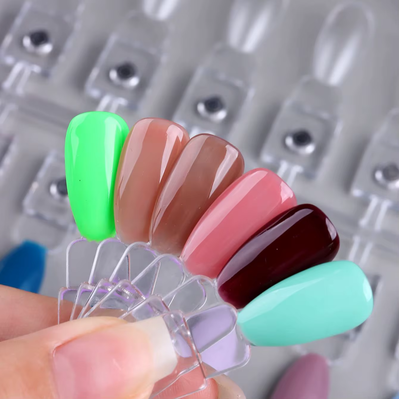 Affichage des couleurs des ongles