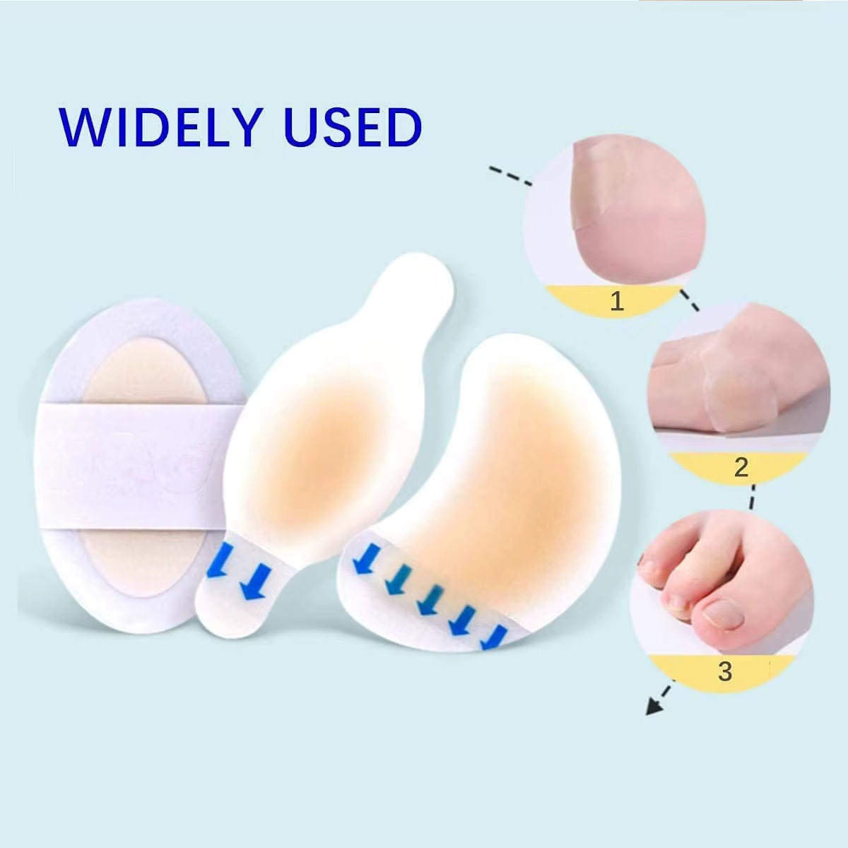 Plâtres pour blister, 15 pièces, Gel hydrocolloïde Invisible, Bandages pour blister, coussin pour talon, pied, orteils et protection de la peau