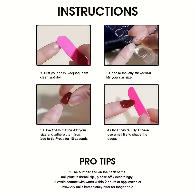 10 pièces de faux ongles haut de gamme