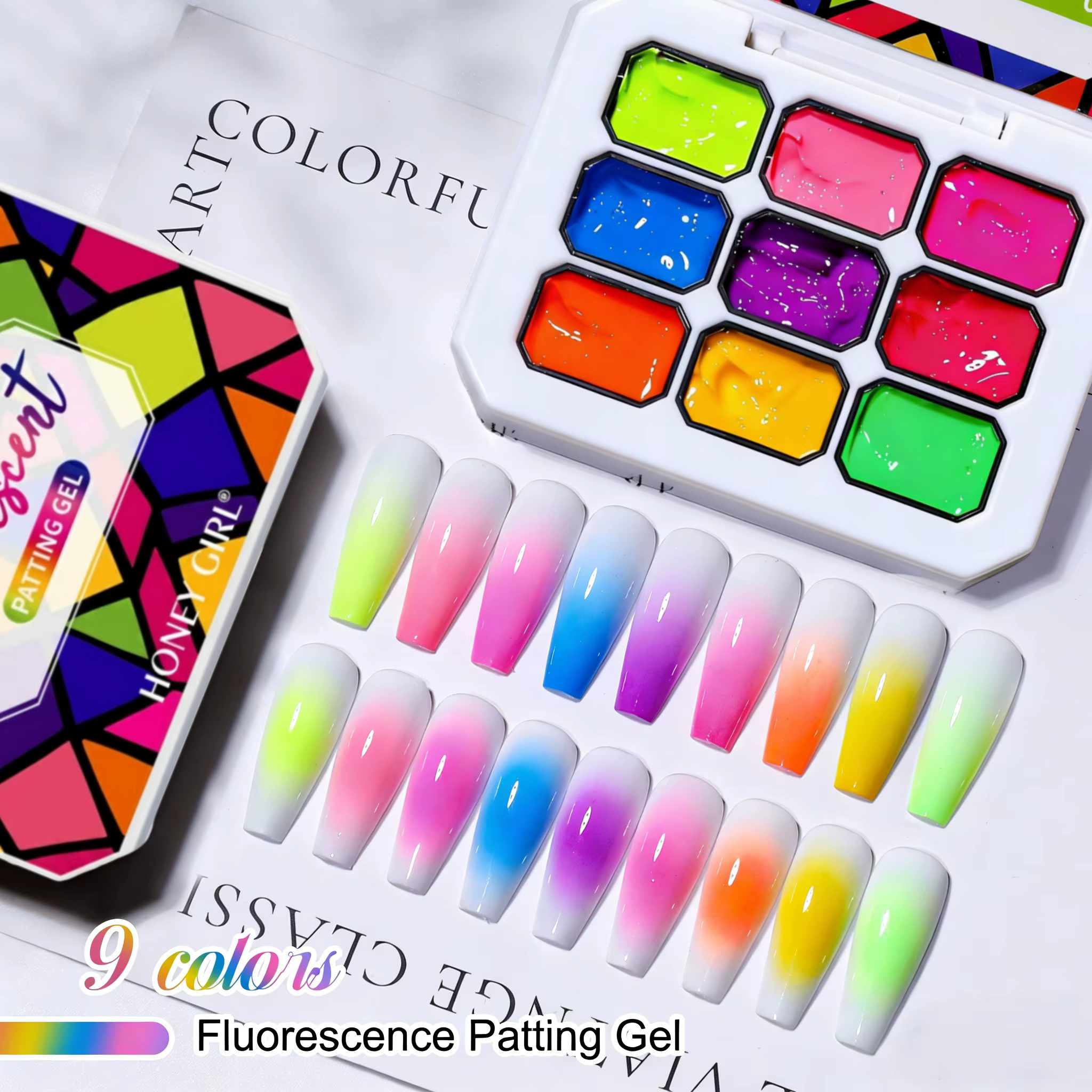 Gel pour ongles Y2K, série Dopamine arc-en-ciel
