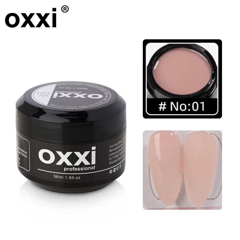 OXXI Gel pour Extension d'ongles manucure Poly ongles Gellac 56ml constructeur uv led Gel vernis Semi-permanent nu