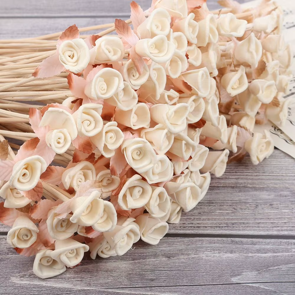 Diffuseur de parfum d'huile aromatique, désodorisant, fleur artificielle, fleur d'aromathérapie, diffuseur en rotin