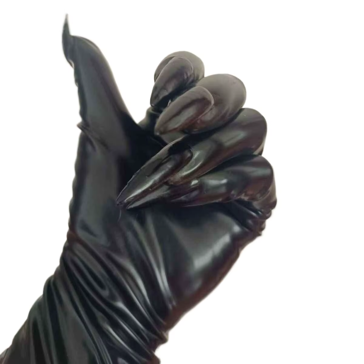 Gants en latex avec ongles Gants de manucure en caoutchouc