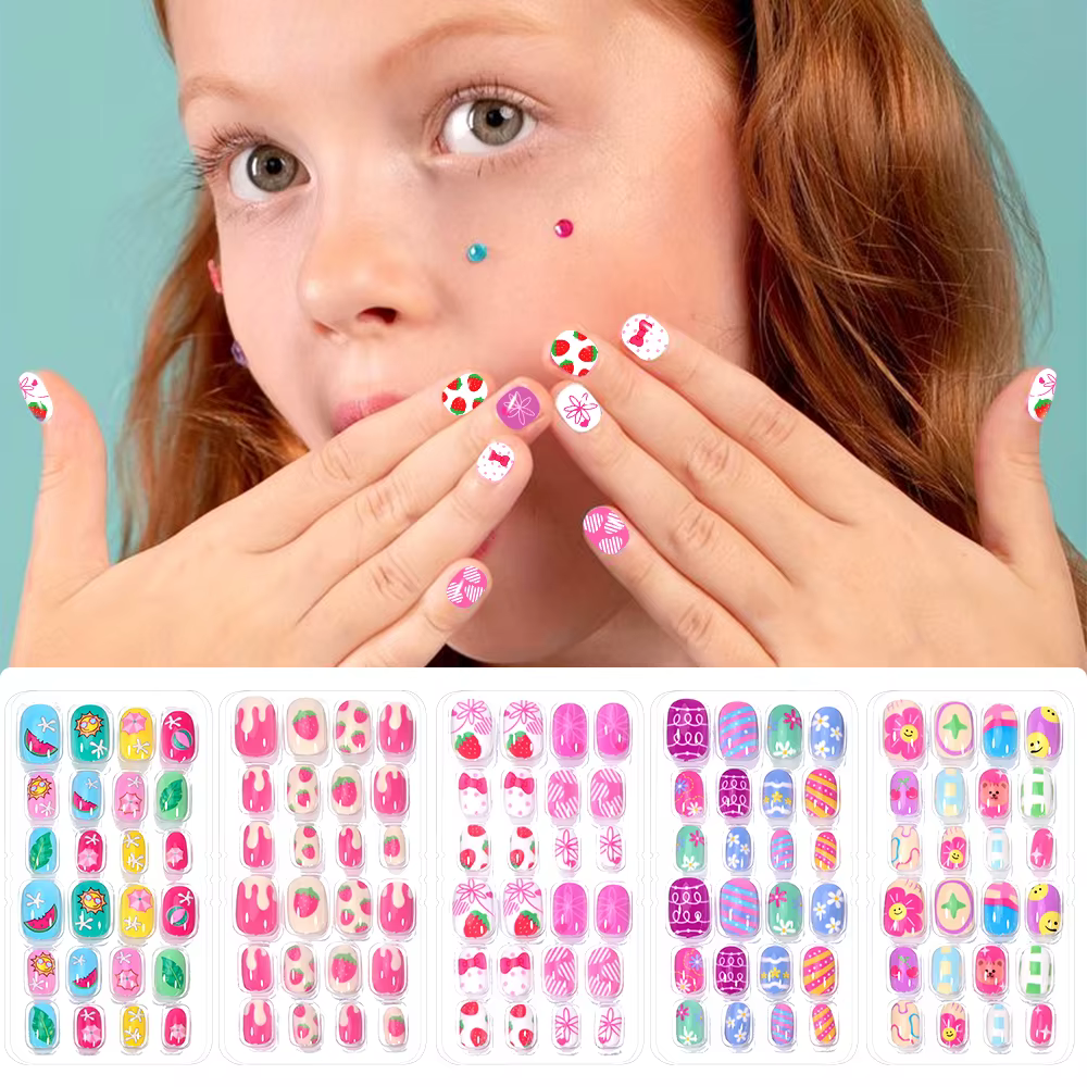 120 pièces enfants presse sur ongles