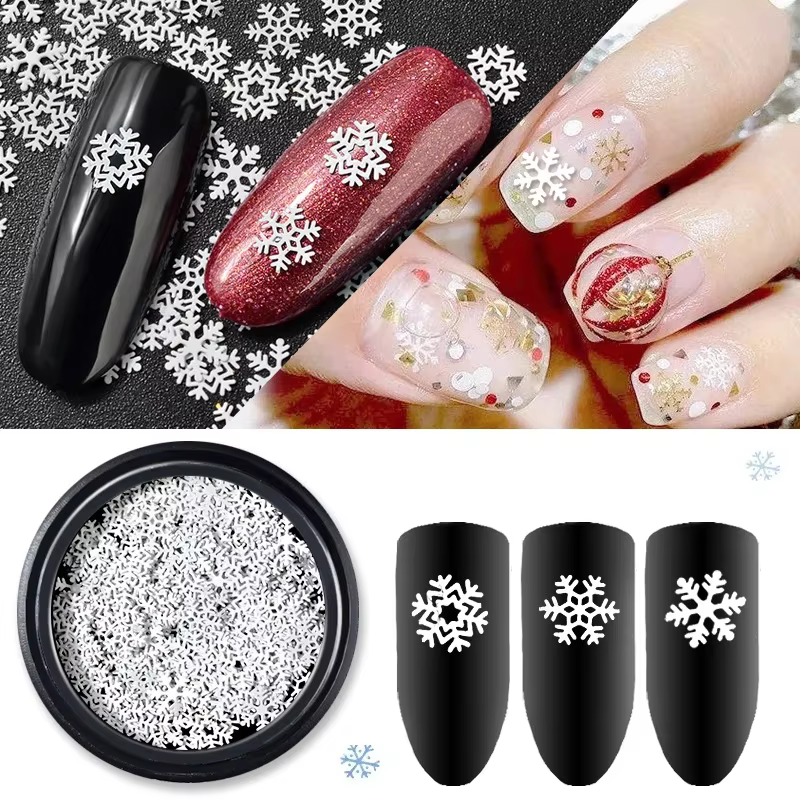 Paillettes 3D flocon de neige pour Nail Art