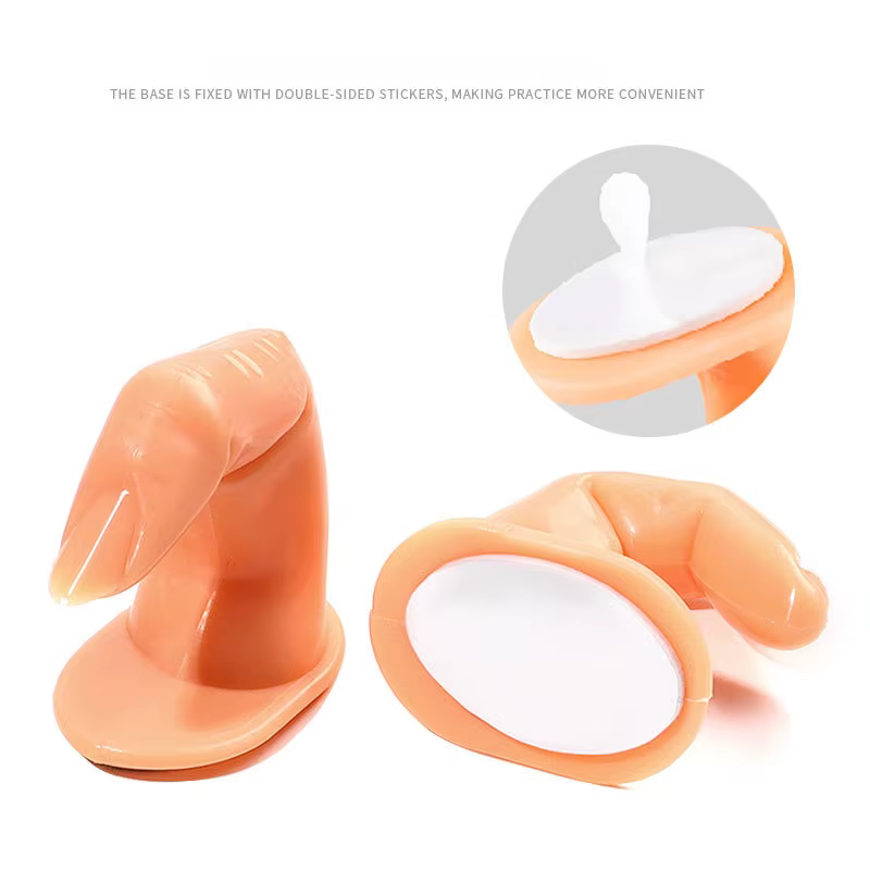 1/5 pièces faux doigt outil de pratique des ongles manucure