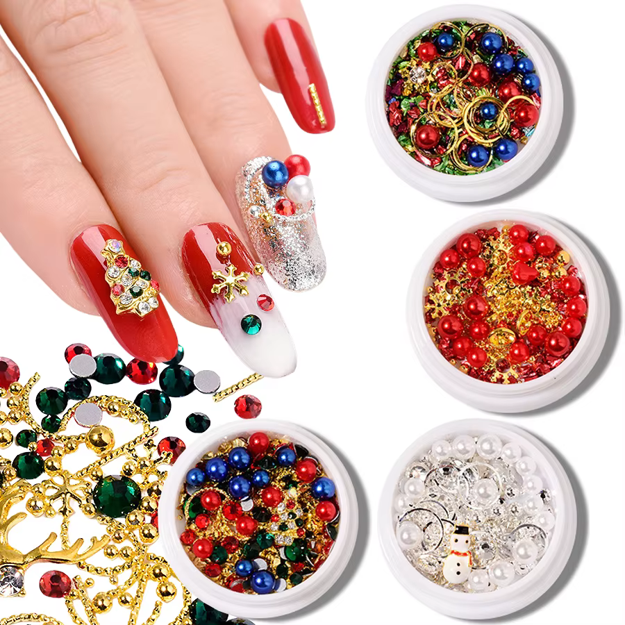 Breloques mixtes pour Nail Art de noël