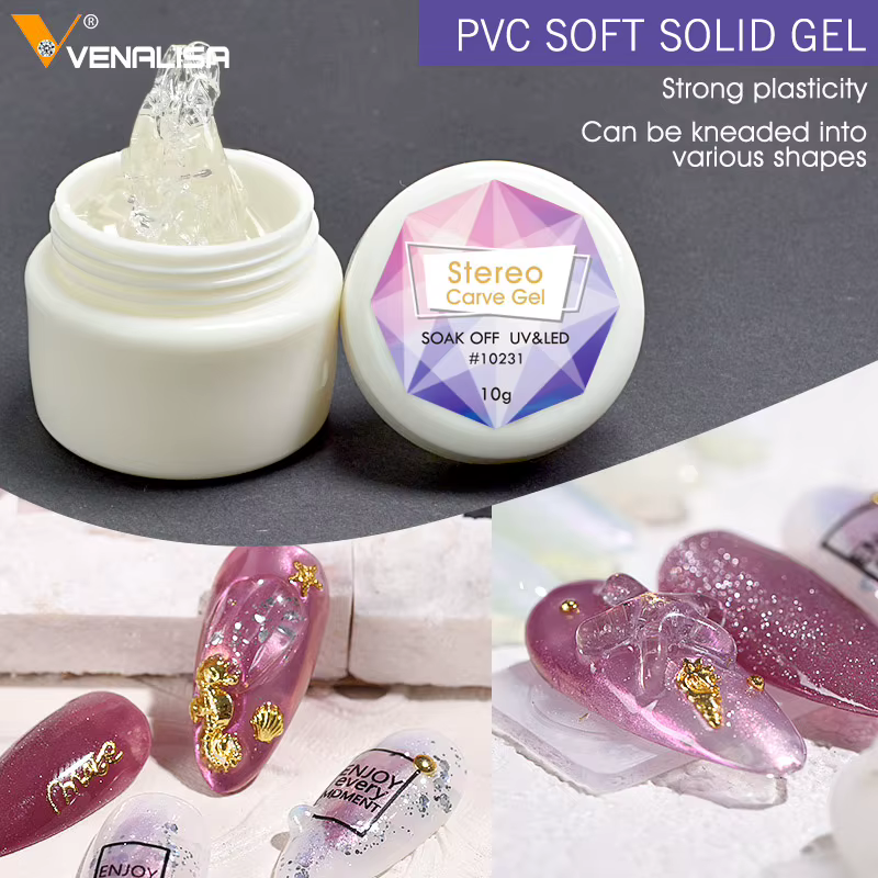 VENALISA japonais 5D modélisation stéréoscopique Sculpture Gel UV LED 15g peinture à ongles 3D
