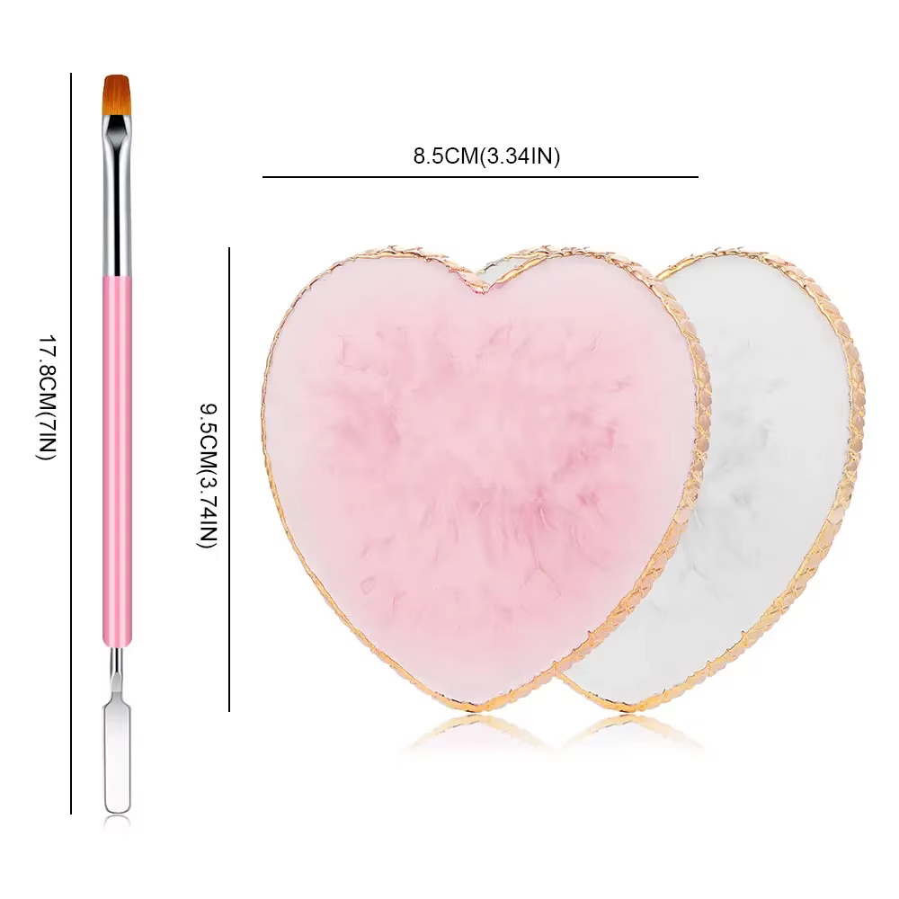 Palette et brosse pour Nail Art
