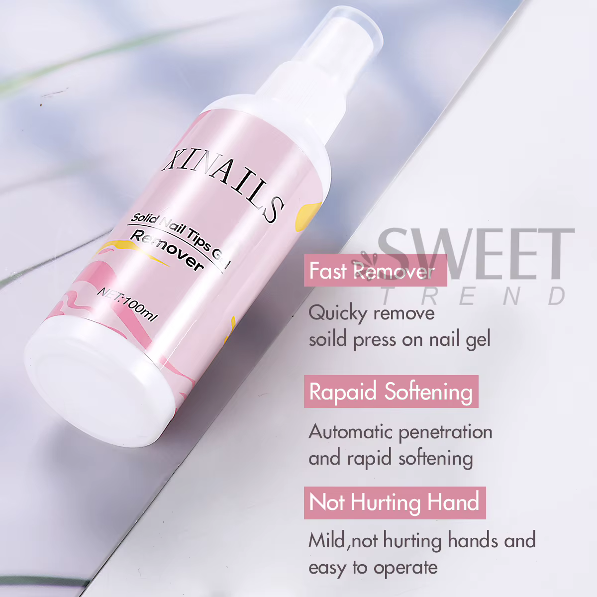 Dissolvant de Gel pour pointes d'ongles solides
