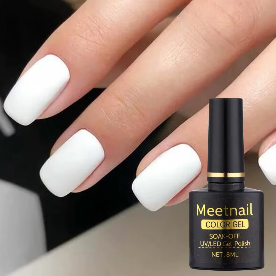 2 pièces noir blanc vernis à ongles Gel ensemble 8Ml Semi Permanent tremper UV LED