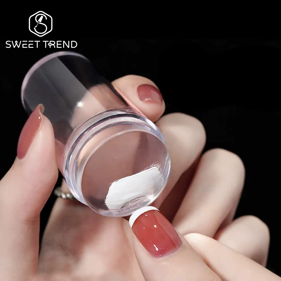 Kit d'estampage pour Nail Art en Silicone Transparent