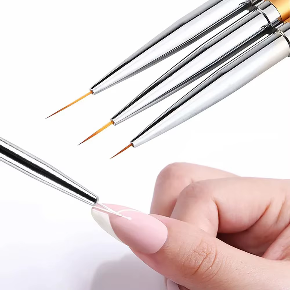 LINMANDA 3 pièces ongles Art Liner pinceaux