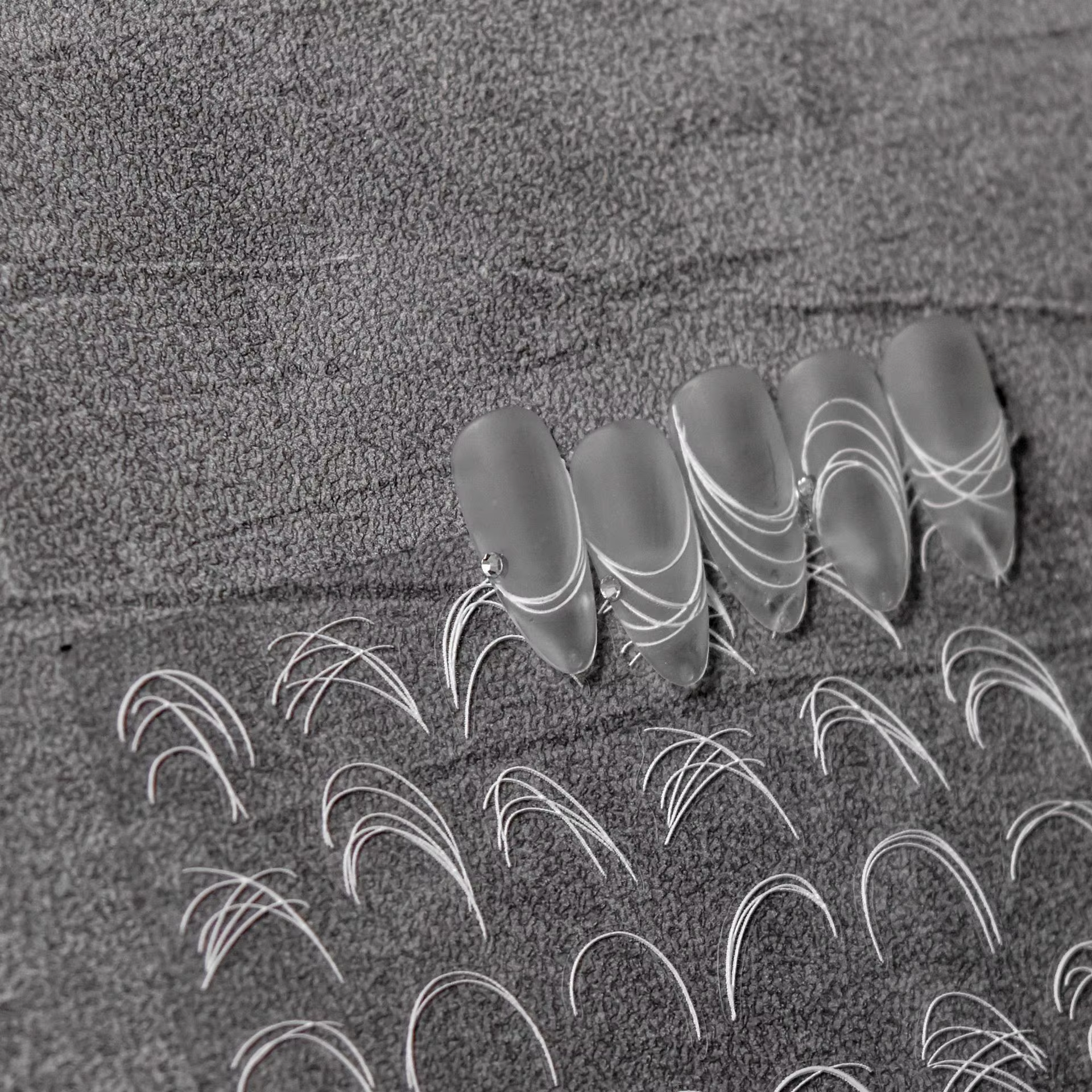 Autocollant pour ongles en relief 5D