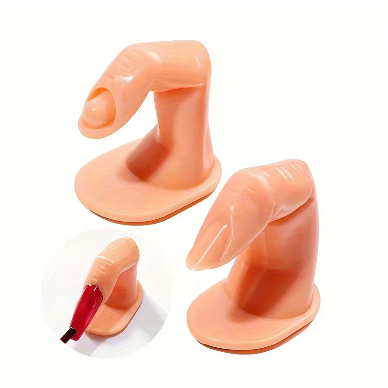 Faux Doigt en Plastique pour la Pratique de la Manucure