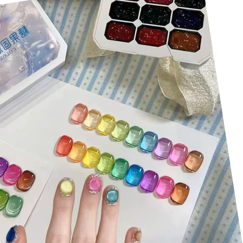 Gel vernis à ongles couleur bonbon estival