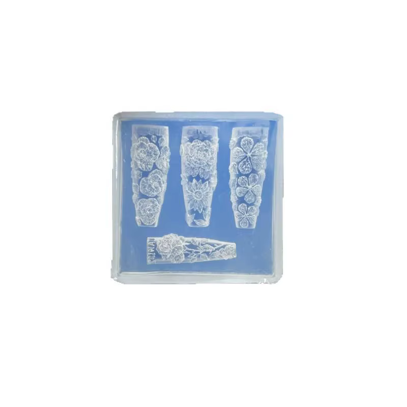 Moule à ongles en Silicone Transparent 3D
