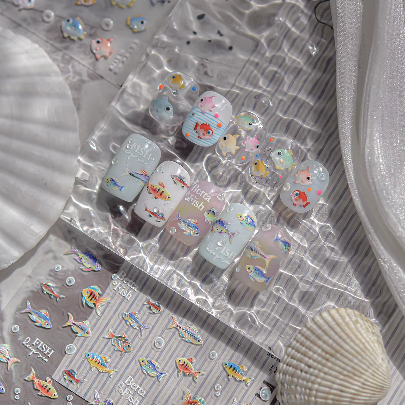 Autocollant pour ongles en gelée
