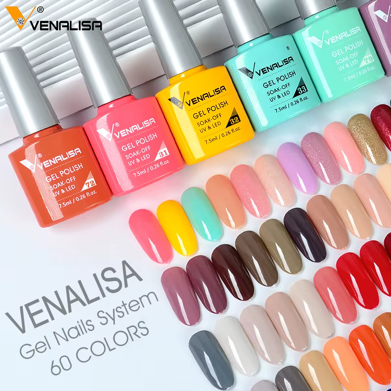 VENALISA 7.5ml vernis à ongles Gel 60 couleurs coloré été CANNI laque manucure Semi Permanent