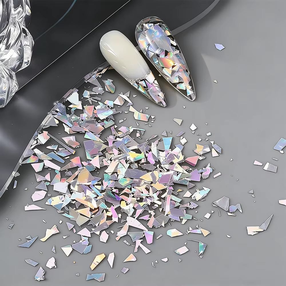 Paillettes laser super brillantes pour ongles